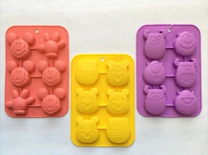 DISNEY Silicone Mickey Cake Mold / Monsters / Pooh Baking Mold, Candy Mold H-103 - Picture 1 of 15