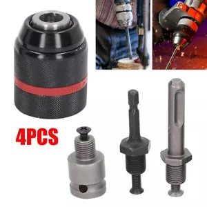 2-13mm Schnellspannbohrfutter mit 1/4" Sechskant/SDS-Plus/Vierkant Adapter - Bild 1 von 11
