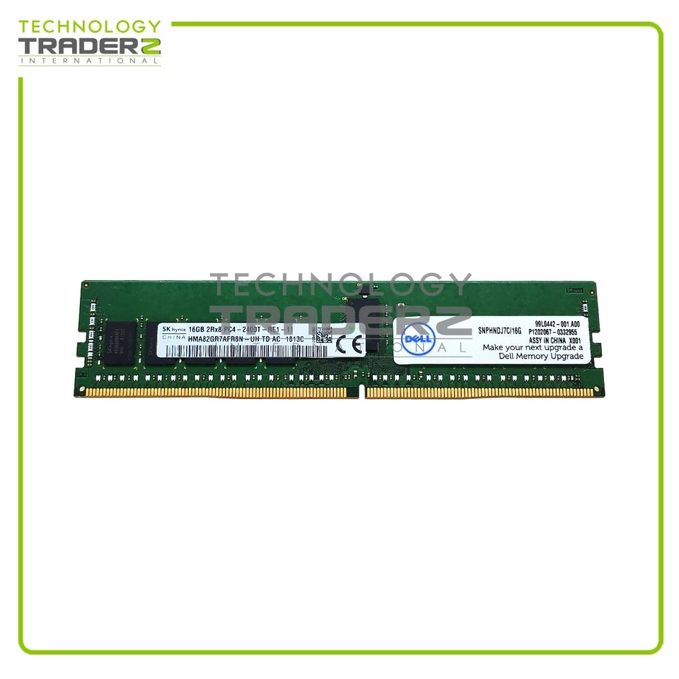 Snphndj7c/16g Dell 16GB PC4-19200 DDR4-2400MHz ECC 2Rx8 Speicher - Bild 1 von 1