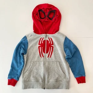 Chaqueta Hanna Andersson Talla 5 Marvel Spider-Man con Máscara con Capucha 100% Algodón - Imagen 1 de 9