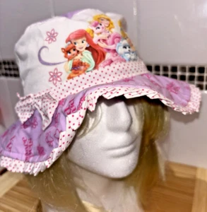 Disney Princess "Palace Pets" Toddler Girls Bucket Sun Hat. Fit 2-4 years (53cm) - Picture 1 of 8
