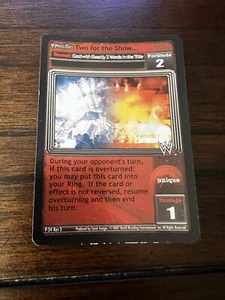 WWE Raw Deal Two For The Show Foil Card Revolution  - Picture 1 of 1