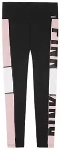 Victoria's Secret Pink Ultimate High-Waist Bonded Legging Pink/Black NWT - Picture 1 of 2