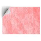 1 x naklejka winylowa A4 - różowy puszysty dywan do włosów efekt tkaniny #14641