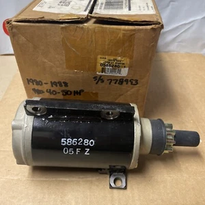 New BRP OMC Starter Motor OEM Evinrude/Johnson V4 35-60HP #0586280 0778993 - X61 - Picture 1 of 10