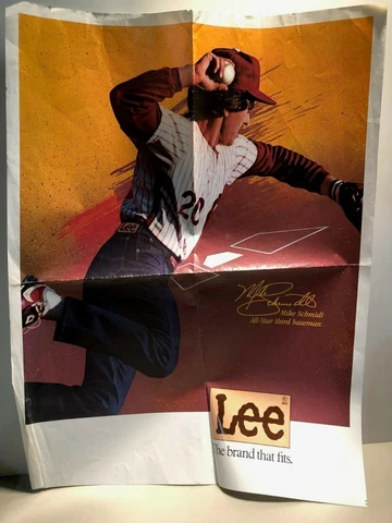 Philadelphia Phillies Mike Schmidt Lee Jeans Ad Cover