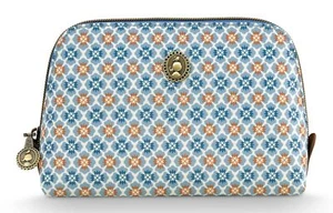 Pip Studio Mojo Coby Cosmetic Bag Triangle S Kosmetiktasche Blue hellblau Neu - Bild 1 von 3