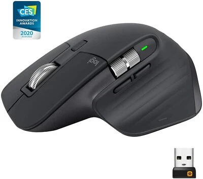 Logitech MX Master 3 Advanced Wireless Mouse With High-Precision Sensor Graphite - Image 1 of 4