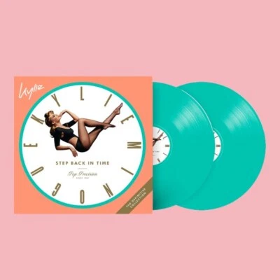 KYLIE MINOGUE Step Back in Time 2-LP SEALED** Green Coloured Vinyl The Best of - image 1 of 4