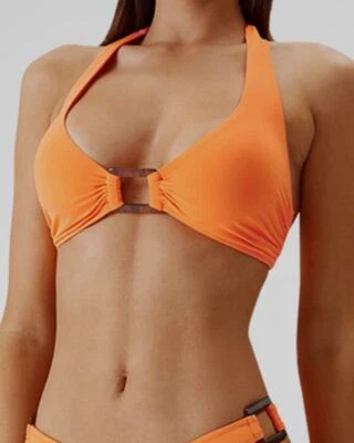 $129 Melissa Odabash Mujer Naranja París Bikini Top Traje de Baño Talla 2 Foto 1 de 3