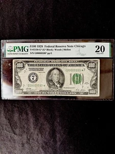 1928 $100,US PAPER MONEY,federal reserve note Chicago 🌟star Note🌟 - Picture 1 of 4