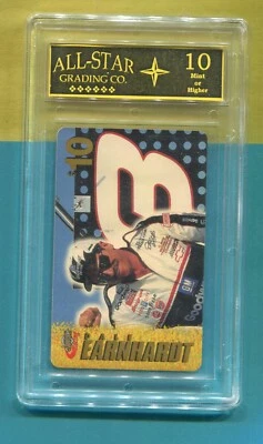 DALE EARNHARDT GOODWRENCH 1996 CLASSIC ASSETS NASCAR $10 PHONE CARD #4 ASG 10 - Image 1 of 2