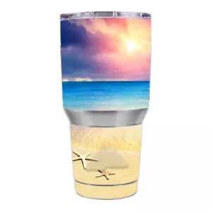 Skin Decal for Ozark Trail 30 oz. Tumbler / Starfish on the sand Beach Sunset - Picture 1 of 1