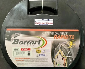 Bottari 18814 Catene Neve ROMBO 9mm Misura 40 Omologate TUV e GS Onorm - Foto 1 di 2