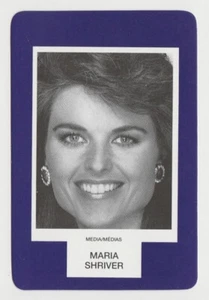 Maria Shriver 1993 Face to Face Game Card - Single Card from Canadian Game - Picture 1 of 2