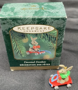 Devoted Donkey 2000 Miniature Hallmark 015012528657 NEW BOX Christmas Ornament - Picture 1 of 8
