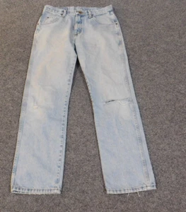 Jeans Wrangler Para Hombre 31x30 Azul Premium Lavado Ligero Clásico Denim Ropa de Trabajo - Imagen 1 de 11