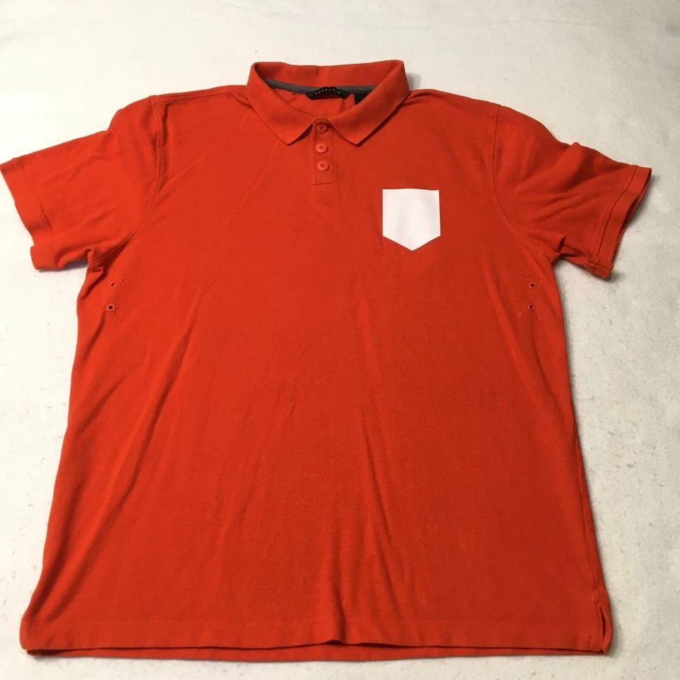 Camisa Polo Vintage SEAN JOHN Naranja Logo Para Hombre Talla Grande Diseñador Hinchado LXIX Foto 1 de 4