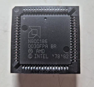 AMD - N80C186 0030FPA INTEL '78 '82 Con zoccolo THT - Foto 1 di 4