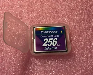 256MB Transcend CompactFlash Industrial CF Flash Memory Card CF45 TS256MCF45i - Picture 1 of 1