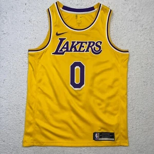 Russell Westbrook #0 Nike Los Angeles Lakers Yellow Basketball Jersey Size 48 - Picture 1 of 8