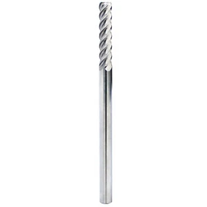 Fresadora de extremo de carburo HFS(R), 4 flautas, vástago de 1/4", longitud de corte de 1-1/4", longitud de 4", diámetro de 1/4" - Imagen 1 de 8