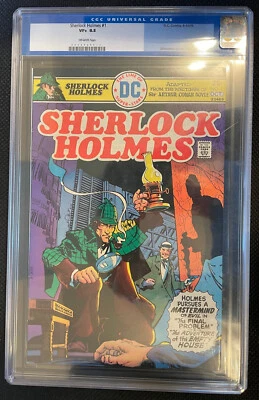 Cómic Sherlock Holmes #1 DC 1975/GC 8,5 en estado bastante bueno+/páginas en blanco roto Foto 1 de 2
