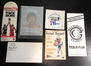 Lot 6 oddball basketball items 1957-1985 Union Oil Quaker Baltimore Claws 76ers - Picture 1 of 3