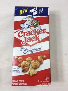 Cracker Jack Original Box Unopened Caramel Coated Popcorn and Peanuts 1 Ounce - Picture 1 of 4