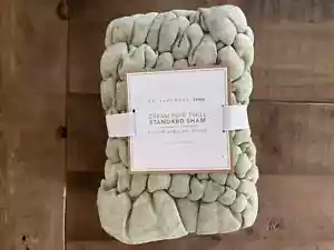 Pottery Barn Teen Cream Puff Microfibra Finta, Salvia, Standard - Foto 1 di 9