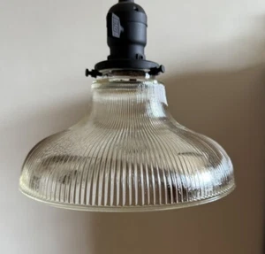 Rejuvenation 8”D glass pendant, 2010 model, 27” black cord - Picture 1 of 7