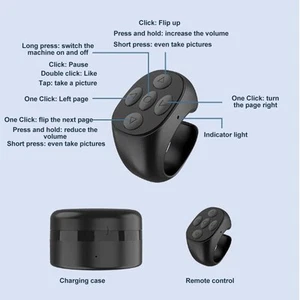 Remote Control Ring Abs App Page Turner Wireless Camera Shutter Selfie But ND - Photo 1 sur 12