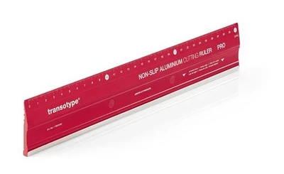 Transotype Aluminium-Schneidelineal PRO Größe 60 x 5 cm