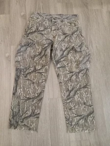 Vintage Camo Cargo Pants Realtree Adjustable Waist 30-32x30 Hunting B27 - Picture 1 of 5