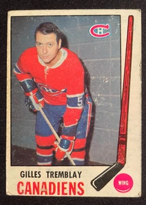 Gilles TREMBLAY 1969-70 O-Pee-Chee Hockey #168 Montreal Canadiens - Picture 1 of 2