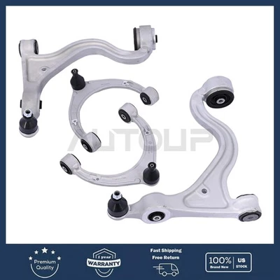 Juego de 4 kits de brazos de control inferiores superiores delanteros para Porsche Panamera 970 2014-2016 Foto 1 de 4