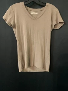 Mossimo Supply Company Casual Blank T-Shirt Oberteil Damen - Gr. M braun - Bild 1 von 6