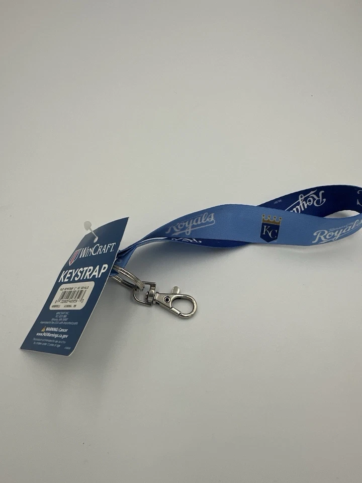Kansas City Royals MLB KEY STRAP LANYARD CHAIN 1" WIDTH  8” LENGTH NWT - Image 1 of 4