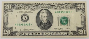 Series 1977 Twenty Dollar ($20) * STAR * Note - Picture 1 of 2