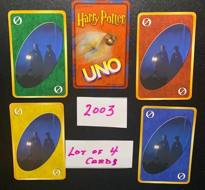 HARRY POTTER   UNO 2003  Lot of 4   Skip Cards - Image 1 of 2