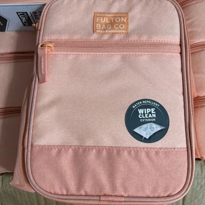 Fulton Bag Co. Bolsa de almuerzo aislada forro duro con divisor repelente al agua neón Foto 1 de 2