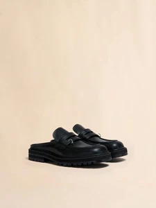 Marni Sabot Penny Loafer Pantoletten Herren 41/8US schwarz genäht Mokassin eckige Zehenpartie Slipper - Bild 1 von 20