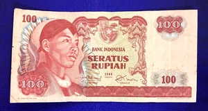 1968 INDONESIA - 100 RUPIAH - VF+ - EZSA1 - Picture 1 of 2