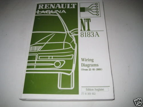 Diagramas de Cableado/Alambrado Diagramms Renault Laguna - Stand 01/2001 - Imagen 1 de 1
