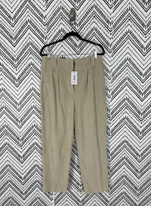 Nwt Women Reiss Beige Thick Cord High Rise Tailored Fit Corduroy Aster Pants 8 - Picture 1 of 12