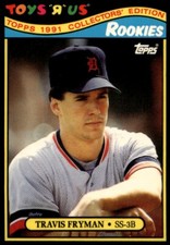 1991 Topps Toys"R"Us Rookies Travis Fryman #8 Detroit Tigers