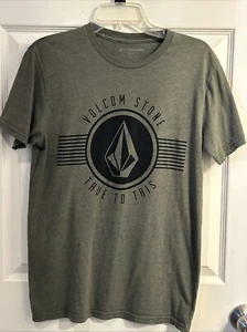 Volcom Shirt Adult Small Green Graphic Tee Logo Casual Cotton Mens - Picture 1 of 4
