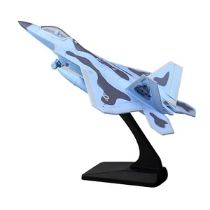 1/100 F-22 Sound Light Aviazione Aereo Militare Caccia Aereo Modellino Collezione - Foto 1 di 12
