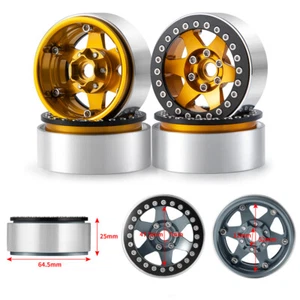 4pc Alloy 2.2" Beadlock Wheel Rim for 1/10 RC Rock Crawler Car Axial SCX10 90048 - Picture 1 of 21