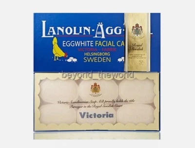 Victoria Lanolin-Agg-Tval Original Suecia Huevo Jabón Blanco (50g X 6)⭐Seguimiento⭐ Foto 1 de 3